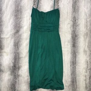 Emerald green formal dress